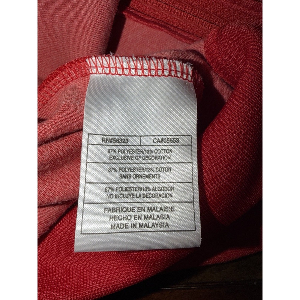 Nike Jacket Mens XL Red Orange Stripe Logo Swoosh Running Football Full Zip Y2K - Picture 8 of 10